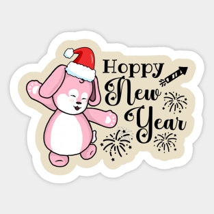 Hoppy New Year Sticker